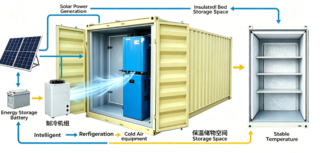 Working Principle and Process of Solar-Powered Cold Storage