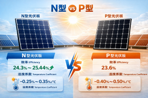 Comparison of N-type Tiger-type new technology photovoltaic panels and ordinary photovoltaic panels