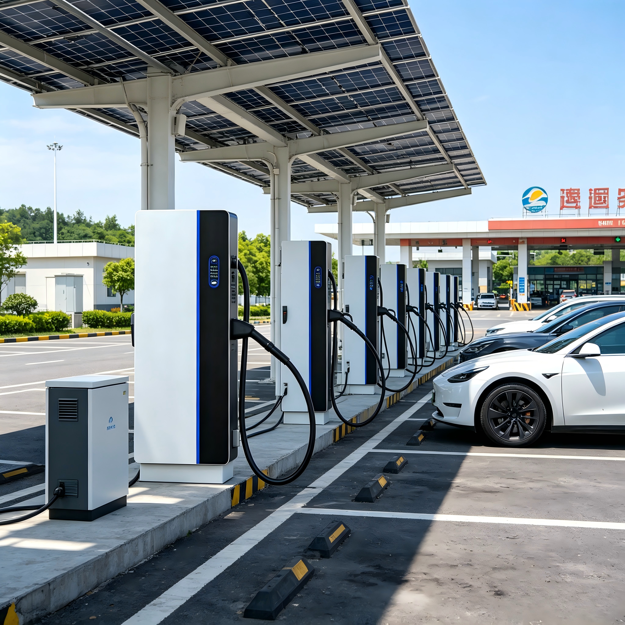 Highway service areas charging stations