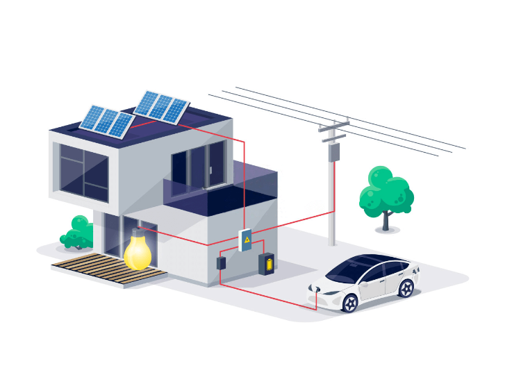 Sistema di alimentazione fotovoltaica domestica con backup1