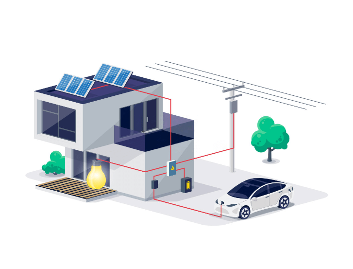 Système d'alimentation photovoltaïque domestique avec sauvegarde1