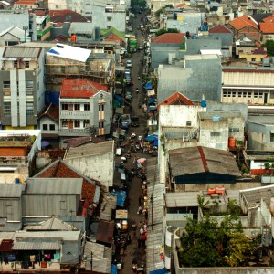 Indonesian city landscape