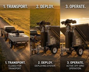 Industrial solar trailer