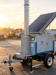 Mobile solar trailer
