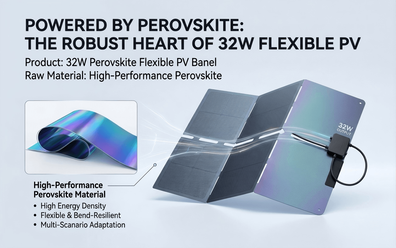 Photovoltaic panels made from high-performance perovskite materials, suitable for a wide range of applications