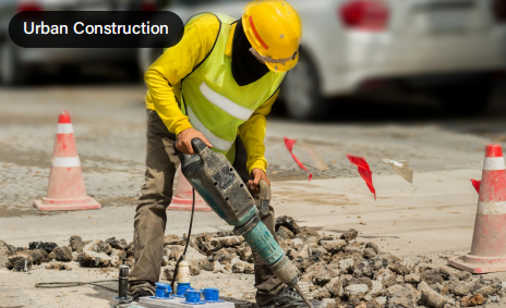 Powering heavy equipment on municipal and road construction sites