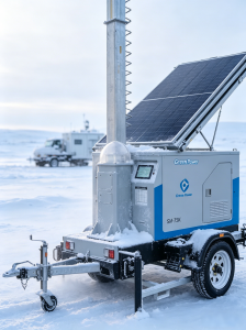 Solar trailer for irrigation pumps